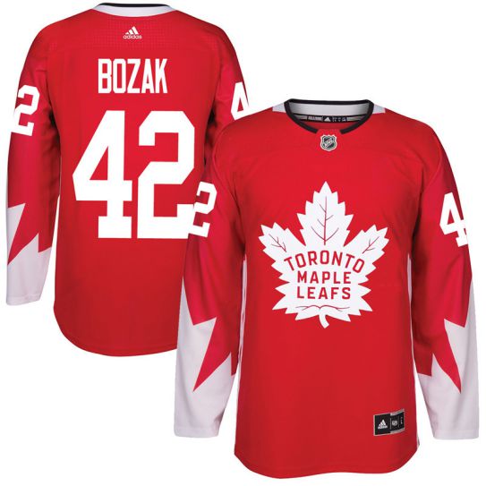 2017 NHL Toronto Maple Leafs Men #42 Tyler Bozak red jersey->toronto maple leafs->NHL Jersey